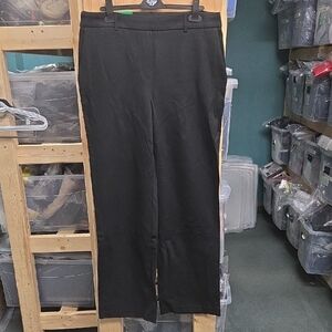 Hilary Radley Size 12 Black High Waisted Pull On Trouser Pant